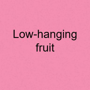 Low-Hanging Fruit