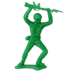 Bayonet charge army man
