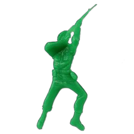 Prone rifleman army man